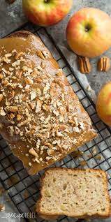 This Praline Glazed Apple Bread Is So Moist And Decadent It S Loaded With Apples And Covered In An Easy Caramel G Apple Bread Praline Glaze Bread Recipe Video