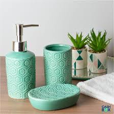Kit Para Banheiro Para Manter A Pia E Bancada Bem Organizada Otima Sugestao Para Presentear Cashbox Kit Para Banheiro Conjunto De Banheiro Vidadecasada