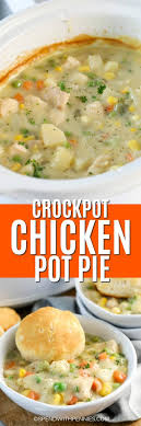 Crock Pot Chicken Pot Pie With Biscuits Spend With Pennies