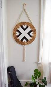 Starling Wood Wall Art Macrame Wall Hanging Boho Wood Art Etsy In 2020 Wood Wall Art Hanging Wall Decor Wood Wall Hanging