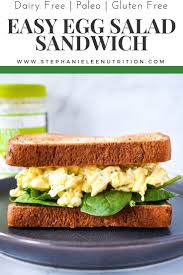 Easy Egg Salad Sandwich Stephanie Lee Nutrition Recipe Easy Egg Salad Healthy Recipes Easy Eggs