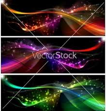 Neon Wave Set Vector Image On Vectorstock Neon Waves Vector