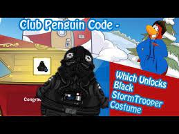 Free star wars item code for everyone tie fighter pilot costume! Free Club Penguin Code That Unlocks Black Stormtrooper Costume Youtube