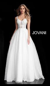 Stunning Jovani White Dress Style 64105 Prom Dresses Ball Gown Sheer Prom Dress Ball Gowns