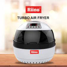 A versatile air fryer with five heating elements, 12 cooking presets, and the ability to also function as toaster oven. Riino Turbo Air Fryer Intelligent All In One Oil Free Cooking Function Model 10l Af506e Shopee Malaysia