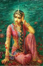 Image result for photos of radha in yamuna river bank in pantings