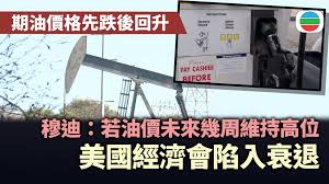 穆迪料若油價未來幾周維持高位　美國經濟將陷衰退