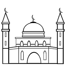 Gambar Mewarnai Masjid Di 2020 Ramadan Gambar Warna