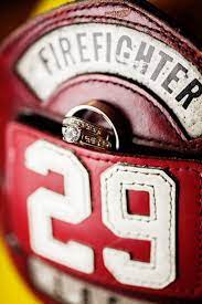 I Love My Firefighter Wedding Ring Shots Firefighter Wedding Fireman Wedding