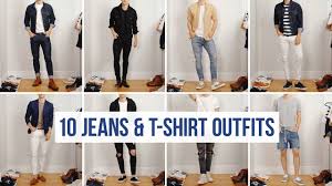 The best clothing colors for men | why you should wear neutral colors neutrals colors include black, white, any shade of grey, beige/cream and navy. 10 Easy Ways To Style Jeans With T Shirts Men S Fashion Casual Outfit Ideas Youtube