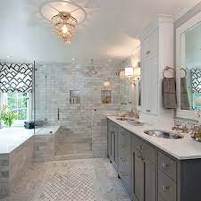 Whether you want inspiration for planning a bathroom with gray cabinets renovation or are building a designer bathroom from scratch, houzz has 55,674 images from the best designers, decorators, and architects in the country, including kbf by audi contractors and dremodeling. Tamara Mack Design Bathrooms Gray Bathroom Gray Cabinets Charcoal Gray Cabinets Shaker Cabi Bathroom Remodel Master Glam Master Bathroom Master Bathroom