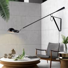 2020 Nordic Wall Lamps Art Deco Iron Led Wall Lamp For Bedroom Light Fixture Sconces Wall Light Rotatable Long Arm E27 Lamp From Oopp 121 3 Dhgate Com