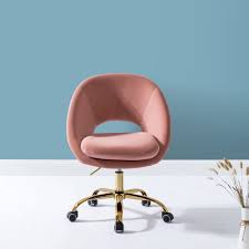 Back height adjustment, back posture adjustment, seat pitch adjustment, seat. Savas Velvet Task Chair For Home Office In Blush Pink Walmart Com Walmart Com