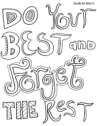 A free lesson plan resource for parents, teachers, and educators to discover the fun in learning. Attitude Quote Coloring Pages Doodle Art Alley