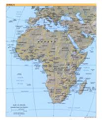Map of africa with names. Large Detailed Political Map Of Africa With Relief Marks Of Capitals Large Cities And Names Of States 2005 Africa Mapsland Maps Of The World