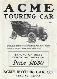 q what was the first car to be offered with a perpetual guarantee a the 1904 acme from reading pa perpe motor car car ads ford convertible
