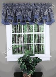 Cambridge Valance Blue Stylemaster Kitchen Valances Valance Curtains Layered Curtains Valance