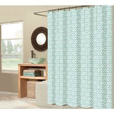 Shop Allen Roth Polyester Aqua Patterned Shower Curtain At Lowes Com Modern Style Decor Patterned Shower Curtain Bathroom Decor