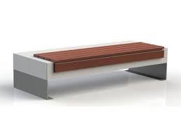Banquette Beton Bois Bloop Dining Bench Outdoor Furniture Furniture