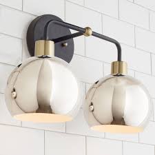 Captivating Nickel Bathroom Wall Light Fixtures And Young House Love Bubble Vanity Light 2 Li Bathroom Wall Light Fixtures Vanity Lighting Bathroom Wall Lights
