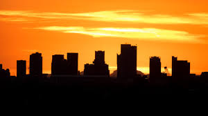 As you lift off the 1 hour adventure flight begins! Sunset Over The Phoenix Skyline Arizona