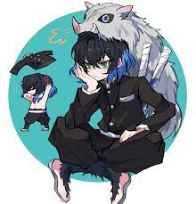 こめ okomemogokn さん twitter ちびキャラ イラスト 伊之助 アニメ 男の子 イラスト