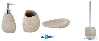 Per scegliere gli accessori giusti per il bagno, c'è bisogno di molta creatività e fantasia. Mastore Arredo Bagno Vendita Online Set Accessori Bagno Effetto Pietra 4 Pezzi