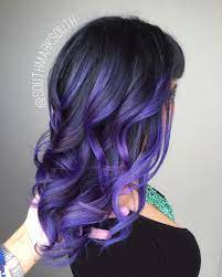 More lilac / purple at the roots and just a touch of blue peeking through towards the bottom. 20 Ways To Wear Violet Hair Purple Hair Highlights Blonde Hair With Highlights Indigo Hair