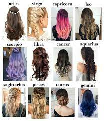Pin By Kinzi On Hair Colour And Style Ideas Hairstyles Zodiac Signs Hairstyle Zodiac Zodiac Sign Fashion