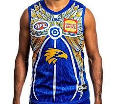 West coast eagles 2020 afl kids home guernsey. West Coast Eagles Afl 2020 Indigenous Isc Guernsey Adults Sizes S 7xl Ebay