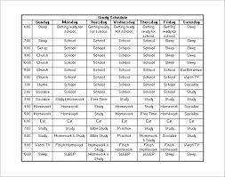 19 Study Schedule Templates Pdf Docs Free Premium