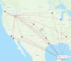 Flights from Cancun to Boise, CUN to BOI - Flight Routes