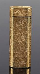 Sold Price Cartier Gold Plated Lighter Decorated With The Cartier Gold Lighter Gold Plate
