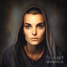 Sinead O'Connor 3 Round Beach Towel