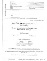 Ce sujet vous intéresse ? Brevet Histoire Geographie Emc 2015 Amerique Du Nord Sujet Alloschool