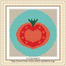 Maybe you would like to learn more about one of these? Tomato Vegetable Icon Free And Easy Printable Cross Stitch Pattern Free Cross Stitch Pattern