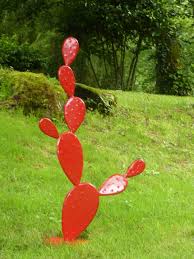 Sculpture Cactus Metal Sculptures Gravures Statues Par Zanzih Art De Jardin En Metal Art De Cactus Sculpture