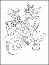 Crash bandicoot is a fun video game for playstation. Crash Bandicoot Coloring Pages 100 Best Pictures Free Printable
