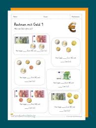 Euro und cent umwandeln, dezimalzahlen, arbeitsblatt / euro und cent: Euro Und Cent