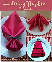 How To Fold A Christmas Tree Napkin Tutorial Christmas Tree Napkins Christmas Napkin Folding Napkin Tutorial