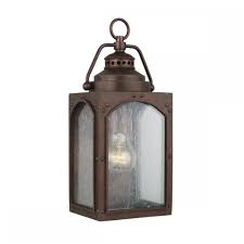 Fusing elegant and dynamic materials into a cohesive fixture, the atwater outdoor wall sconce by troy lighting places a fascinating visual along exterior walls. Small Exterior Wall Lantern In Copper Lighting And Lights Uk
