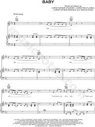 Justin Bieber Baby Sheet Music In Eb Major Transposable Download Print Sku Mn0082601