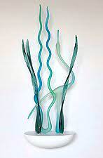 Blown glass, fused glass and metal artwork. Glass Wall Art By North American Artists Artful Home