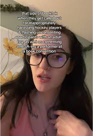 Hocky Fan Flashes Crowd