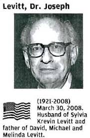 Dr Joseph Levitt (1921-2008)