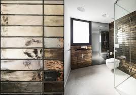 It's gray in tone, with the 'wood grain' popping. Top 10 Tile Design Ideas For A Modern Bathroom For 2015