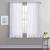 White Blackout Curtains With Sheer Overlay