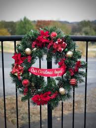 Christmas Cemetery Flowers Grave Decoration For Winter Etsy Cemetery Flowers Grave Decorations Memorial Flowers