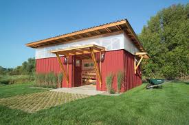 Of course, if you're looking for other pergola lighting ideas, you could hang a couple woven or paper lanterns from the ceiling rafters as well. Pergola Off Shed Houzz