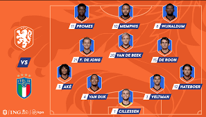 Nederlands elftal in de achtste finales kleuren is leuk. Opstelling Nederlands Elftal Vs Italie 7 September 2020
